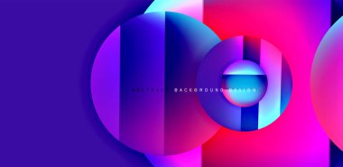 Parlak yüzeyi ve ışığı olan daireler ve gölge efektleri soyut arka plan. Kapaklar, şablonlar, el ilanları, afişler, broşürler, afişler için şablon