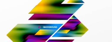 Modern trend minimalist soyut arka plan. Geometrik desen tasarımı, 3 boyutlu ve gölge efektleri. Vektör İllüstrasyonu