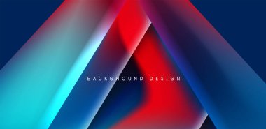 Renkli sıvı gradyanlı gelecekçi üçgen vektörü soyut arkaplan