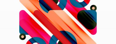 Yaratıcı geometrik duvar kağıdı. Asgari çizgiler ve daireler. Duvar kağıdı, afiş, arkaplan veya iniş için moda tekno iş şablonu