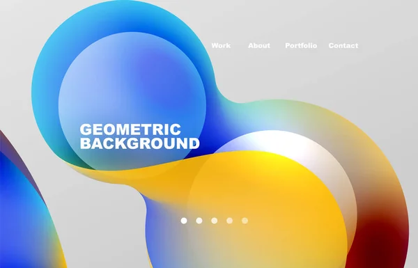 Abstract Liquid Background Your Landing Page Design Web Page Website — Stockvector