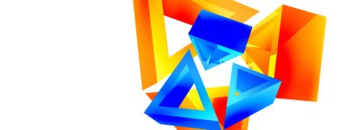 3d üçgen soyut arkaplan. Temel şekil teknolojisi ya da iş konsepti bileşimi. Duvar kağıdı, afiş, arkaplan veya iniş için moda tekno iş şablonu