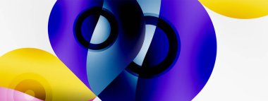 Vektör soyut geometrik arkaplan. Tekno çiçek yaprakları konsepti. Duvar kağıdı ya da doku tasarımı, parlak poster, afiş, broşür