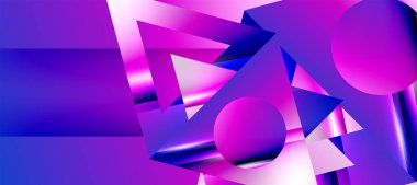 Triangle abstract background with shiny and glossy effects. Vector Illustration For Wallpaper, Banner, Background, Card, Book Illustration, landing page