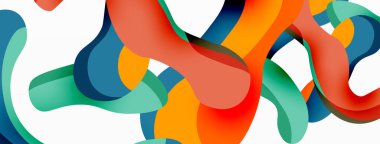 Yaratıcı geometrik duvar kağıdı. Sıvı dalga sıvısı arka planı şekillendirir. Duvar kağıdı, afiş, arkaplan veya iniş için tekno iş şablonu