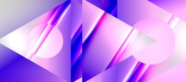Triangle abstract background with shiny and glossy effects. Vector Illustration For Wallpaper, Banner, Background, Card, Book Illustration, landing page