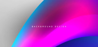 Sıvı renkli 3D elementler soyut arkaplan