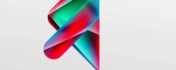 Triangle Fluid Color Gradient Abstract Background Vector Illustration Wallpaper Banner — 스톡 벡터
