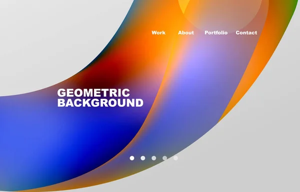 Abstract Liquid Background Your Landing Page Design Web Page Website — 图库矢量图片