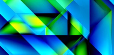 Akışkan gradyan renklerle dinamik üçgen tasarımı soyut arkaplan