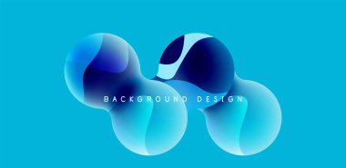 Bright abstract background glossy shiny circle and sphere composition. Minimalist geometric vector Illustration For Wallpaper, Banner, Background, Card