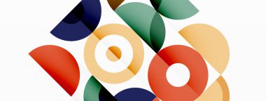 Renkli çember soyut arkaplan. Duvar kağıdı, afiş, sunum, arkaplan şablonu