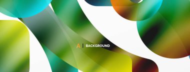 Metalik parlak geometrik yüzeyler, yuvarlak şekiller ve daireler. Duvar kağıdı, afiş, arkaplan, kart, kitap illüstrasyonu, iniş sayfası için dijital ağ geleceksel şablonu