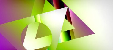 Triangle abstract background with shiny and glossy effects. Vector Illustration For Wallpaper, Banner, Background, Card, Book Illustration, landing page