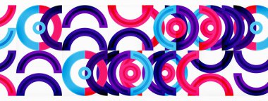 Renkli çember soyut arkaplan. Duvar kağıdı, afiş, sunum, arkaplan şablonu