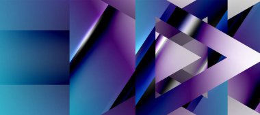Triangle abstract background with shiny and glossy effects. Vector Illustration For Wallpaper, Banner, Background, Card, Book Illustration, landing page