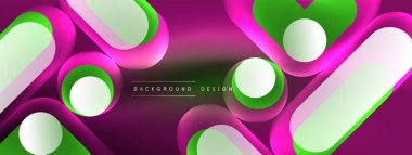 Neon dairesi soyut arkaplan. Duvar kağıdı, afiş, sunum, arkaplan şablonu