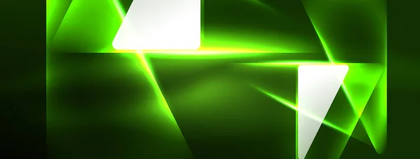 Levendige Geometrische Neon Glanzende Lijn Achtergrond Een Gedurfde Prachtige Weergave — Stockvector