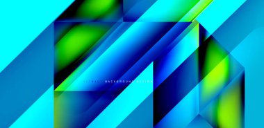 Akışkan gradyan renklerle dinamik üçgen tasarımı soyut arkaplan