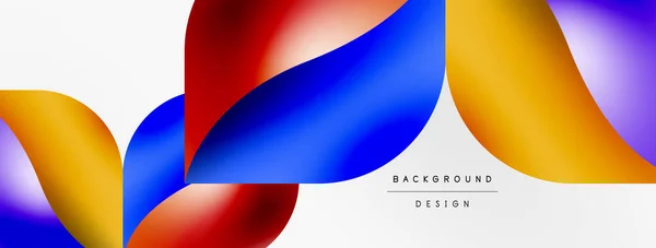 ベクトル抽象幾何学的背景 テクノフラワー花びらコンセプト 壁紙やテクスチャのデザイン 明るいポスター バナー チラシ — ストックベクタ