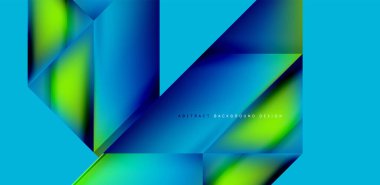 Akışkan gradyan renklerle dinamik üçgen tasarımı soyut arkaplan