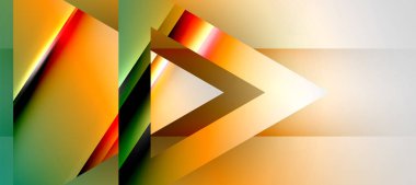 Triangle abstract background with shiny and glossy effects. Vector Illustration For Wallpaper, Banner, Background, Card, Book Illustration, landing page