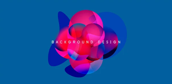 Kugler Cirkler Abstrakt Baggrund Trendy Farverige Design Vector Illustration Wallpaper – Stock-vektor