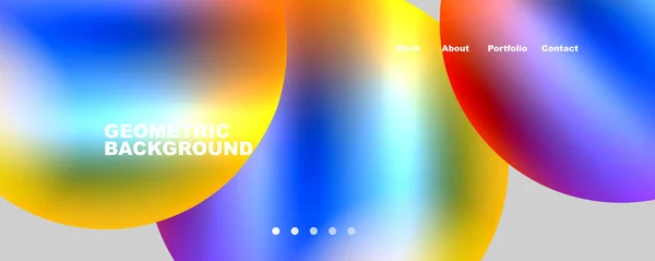 Trendy Simple Circle Gradient Abstract Background Vector Illustration Wallpaper Banner — Stockvector