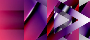 Triangle abstract background with shiny and glossy effects. Vector Illustration For Wallpaper, Banner, Background, Card, Book Illustration, landing page