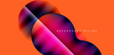 Colorful bubble abstract background with shadow effects. Minimalist geometric vector Illustration For Wallpaper, Banner, Background, Card, Book Illustration, landing page