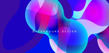 Spheres and circles abstract background, trendy colorful design. Vector Illustration For Wallpaper, Banner, Background, Card, Book Illustration, landing page