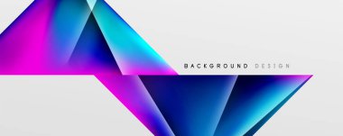Triangle fluid color gradient abstract background. Vector Illustration For Wallpaper, Banner, Background, Card, Book Illustration, landing page