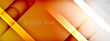 Soyut arkaplan - geometrik bileşim ışık ve gölgelerle oluşturuldu. Teknoloji veya iş dijital şablonu