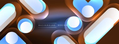 Neon dairesi soyut arkaplan. Duvar kağıdı, afiş, sunum, arkaplan şablonu