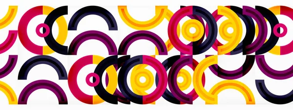 Círculo Colorido Fundo Abstrato Com Design Vibrante Atraente Que Incorpora — Vetor de Stock