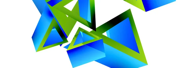 Triangle Abstract Background Vector Basic Shape Technology Business Concept Composition — Archivo Imágenes Vectoriales
