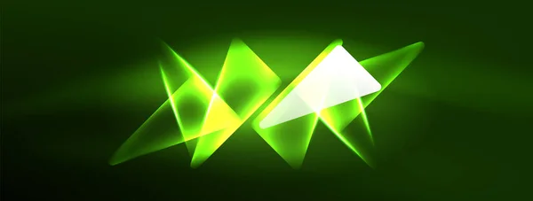 Vibrierende Geometrische Neon Shiny Line Hintergrund Eine Kühne Und Atemberaubende — Stockvektor