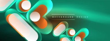 Neon dairesi soyut arkaplan. Duvar kağıdı, afiş, sunum, arkaplan şablonu