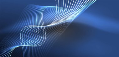 Soyut arkaplan neon dalgası. Duvar kağıdı, afiş, arkaplan, iniş sayfası, duvar resimleri, davetiyeler, posterler için yüksek teknoloji tasarımı