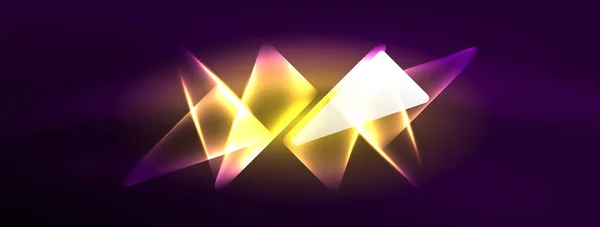 Vibrant Geometric Neon Shiny Line Arrière Plan Affichage Audacieux Époustouflant — Image vectorielle