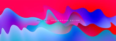 Kapaklar, şablonlar, el ilanları, pankartlar, broşürler, afişler için dinamik sıvı dalgalar soyut arkaplan
