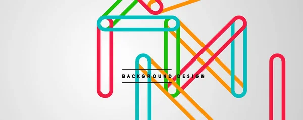 Minimalist Straight Line Abstract Background Vector Illustration Wallpaper Banner Background — Stock Vector