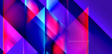 Akışkan gradyan renklerle dinamik üçgen tasarımı soyut arkaplan