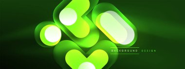 Neon dairesi soyut arkaplan. Duvar kağıdı, afiş, sunum, arkaplan şablonu