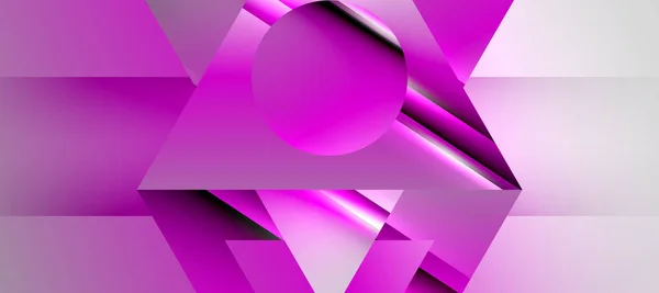 Trendy Minimal Geometric Composition Abstract Background Shadow Lines Lights Glossy — Vetor de Stock