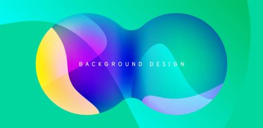 Spheres and circles abstract background, trendy colorful design. Vector Illustration For Wallpaper, Banner, Background, Card, Book Illustration, landing page