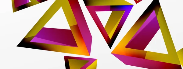 Triangle Abstract Background Basic Shape Technology Business Concept Composition Trendy — Image vectorielle
