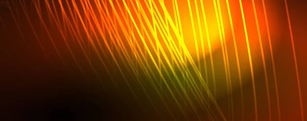 Φωτεινές Ακτίνες Αφηρημένες Γραμμές Νέον Φόντο Εικονογράφηση Διάνυσμα Για Ταπετσαρία — Διανυσματικό Αρχείο