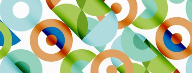 Temiz bir çember arka planı. Duvar kağıdı, pankart, arkaplan veya iniş için renkli şablon