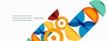 Temiz bir çember arka planı. Duvar kağıdı, pankart, arkaplan veya iniş için renkli şablon